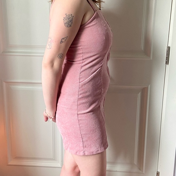 Pink corduroy dress - Picture 4 of 6